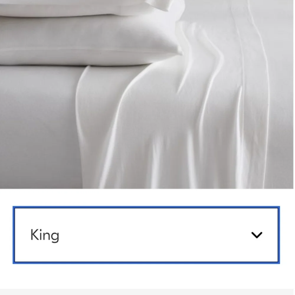 ❤️BUY 2 GET 1 FREE Jersey TENCEL™ Modal Sheet Set, King, White, Retail $209.00